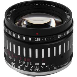 TTArtisan - 35mm f/0.95 Lens for Fuji X, Black & Silver