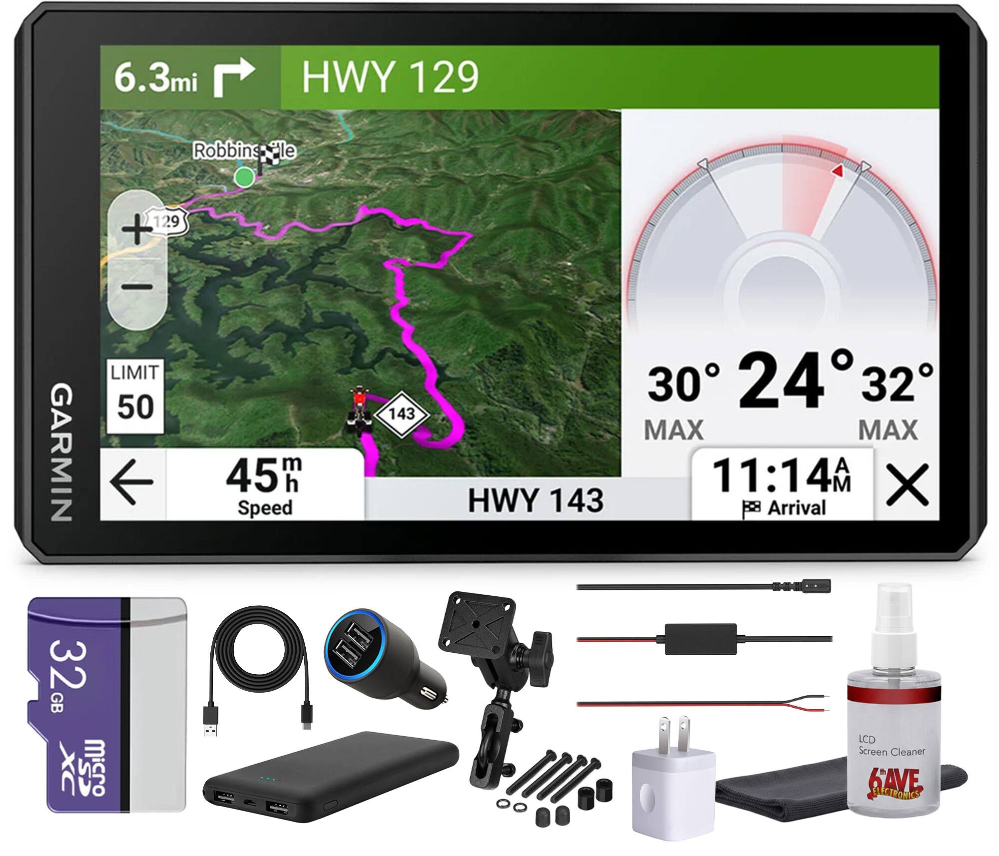 Garmin - zūmo XT3 6" Waterproof Motorcycle Navigator Kit