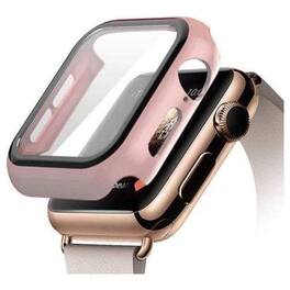 Entronix - Protective Case for Apple Watch Series 9/8/7, 41mm with Built-In Screen Protector - Light Pink