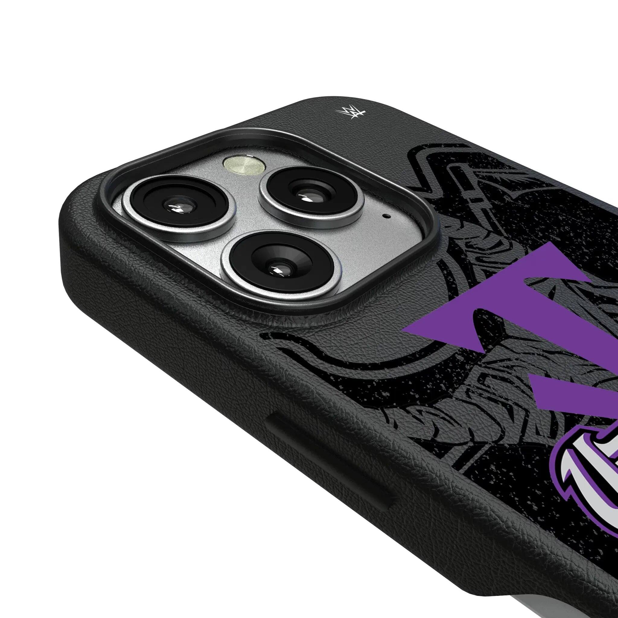 Left. Keyscaper - WWE Impact MagSafe Compatible Phone Case - Apple iPhone 15 Pro Max - Undertaker.