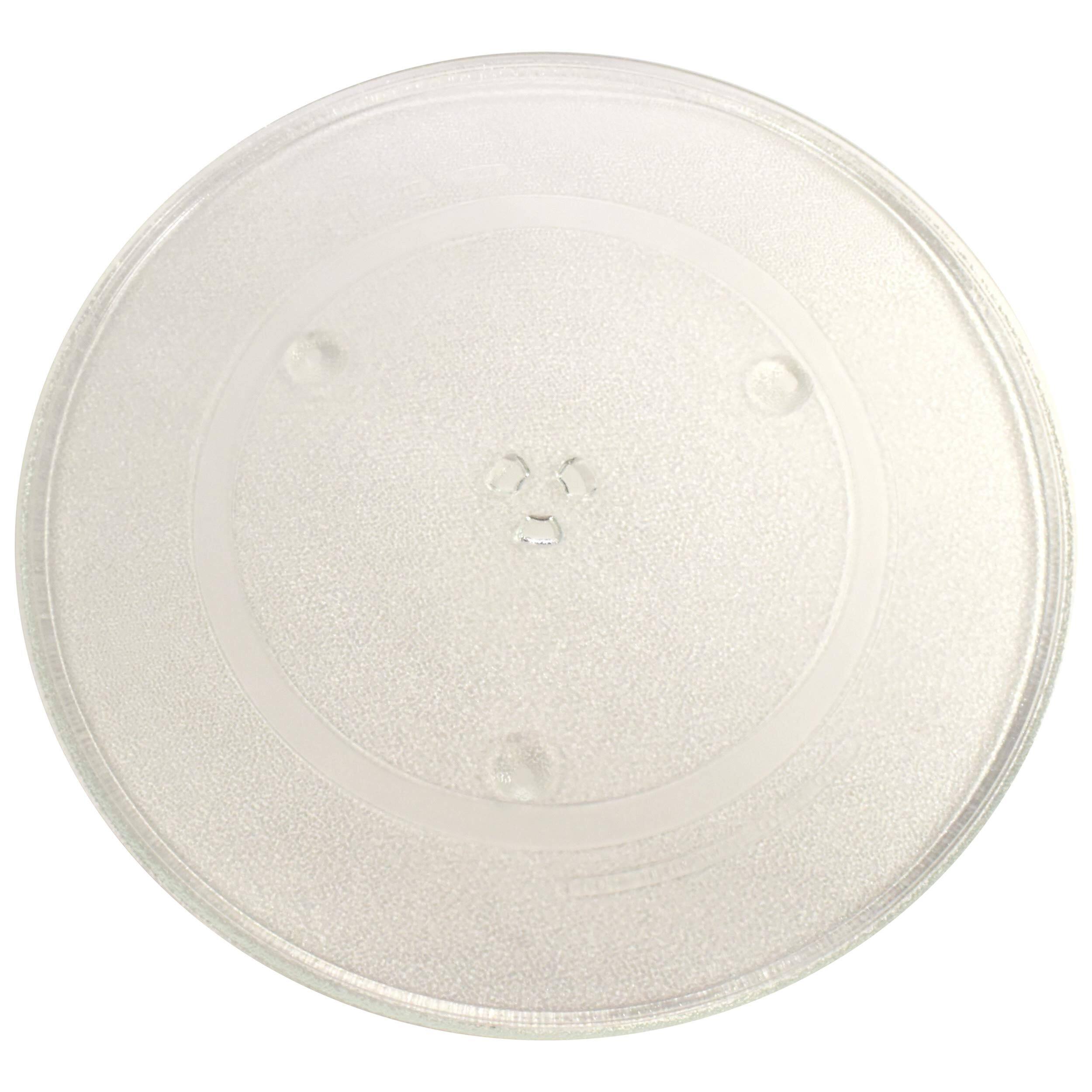 Front. HQRP - 16.5-inch Glass Turntable Tray for Panasonic F06014M00AP NN-H914BF NN-H924BF NN-H934BF NN-H935BF NN-H944BF Microwave.