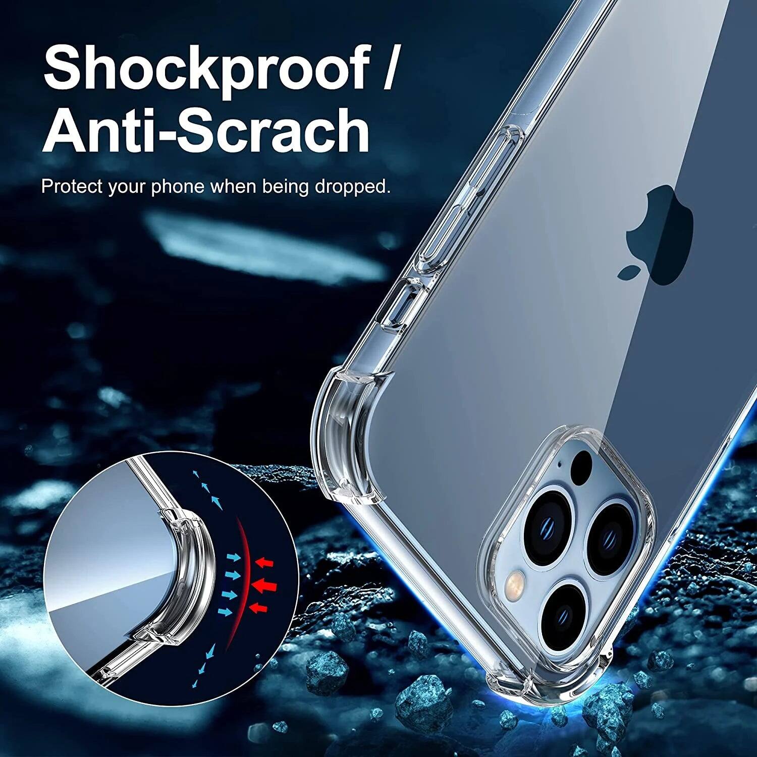 Shockproof / Anti-Scrach. Protect your phone when being dropped.