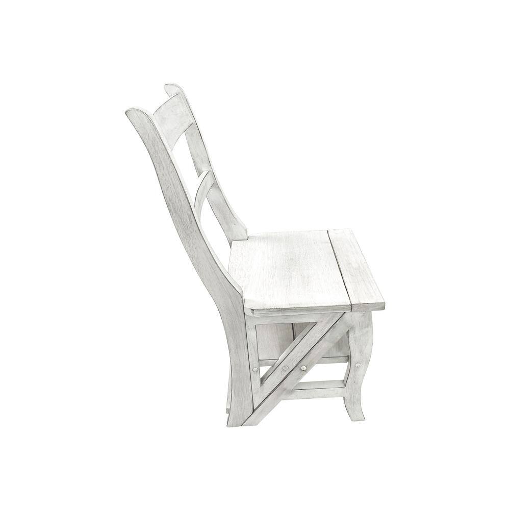 Alt View 1. Carolina Chair & Table - Folding Library Chair - Antique White - White.