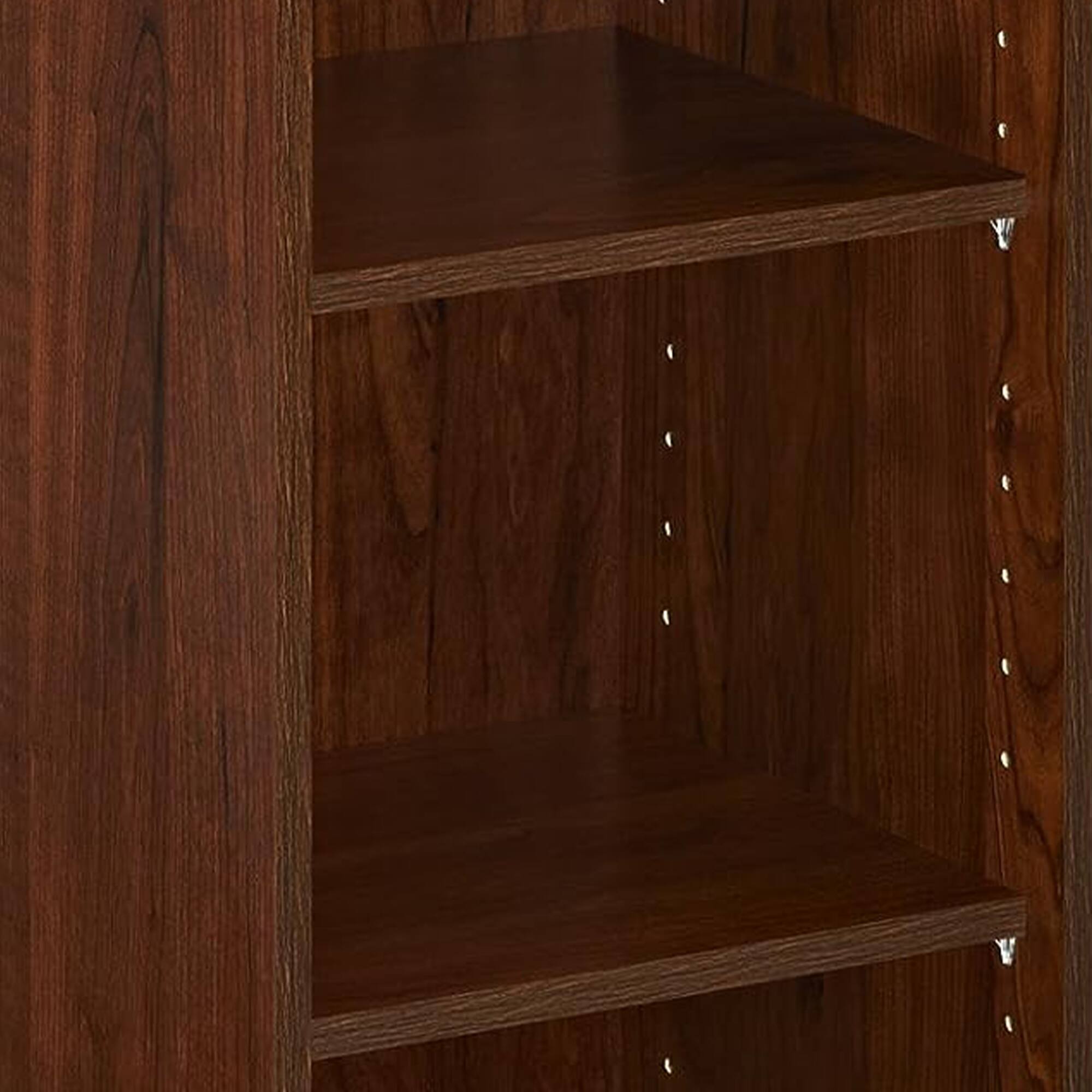 Alt View 2. ClosetMaid - ClosetMaid 3 Tier Wooden Storage Organizer w/2 Adjustable Shelves, Dark Cherry - Dark Cherry.