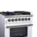 Alt View 15. Forno Appliances - Massimo 4.32 Cu. Ft. Freestanding Dual Fuel True Convection Range with Air Fryer Basket - White.