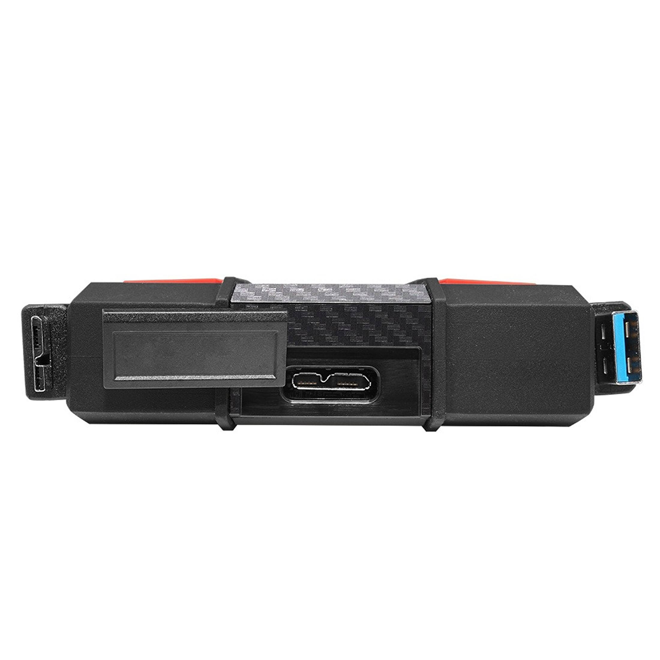 Alt View 3. ADATA - HD710 Pro 1TB External Hard Drive, USB 3.2 Gen1, IP68 Waterproof, Red - RED.