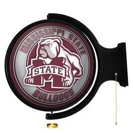 The Fan-Brand - Mississippi State Bulldogs Mascot 21'' x 23'' Rotating Lighted Wall Sign - Multicolor