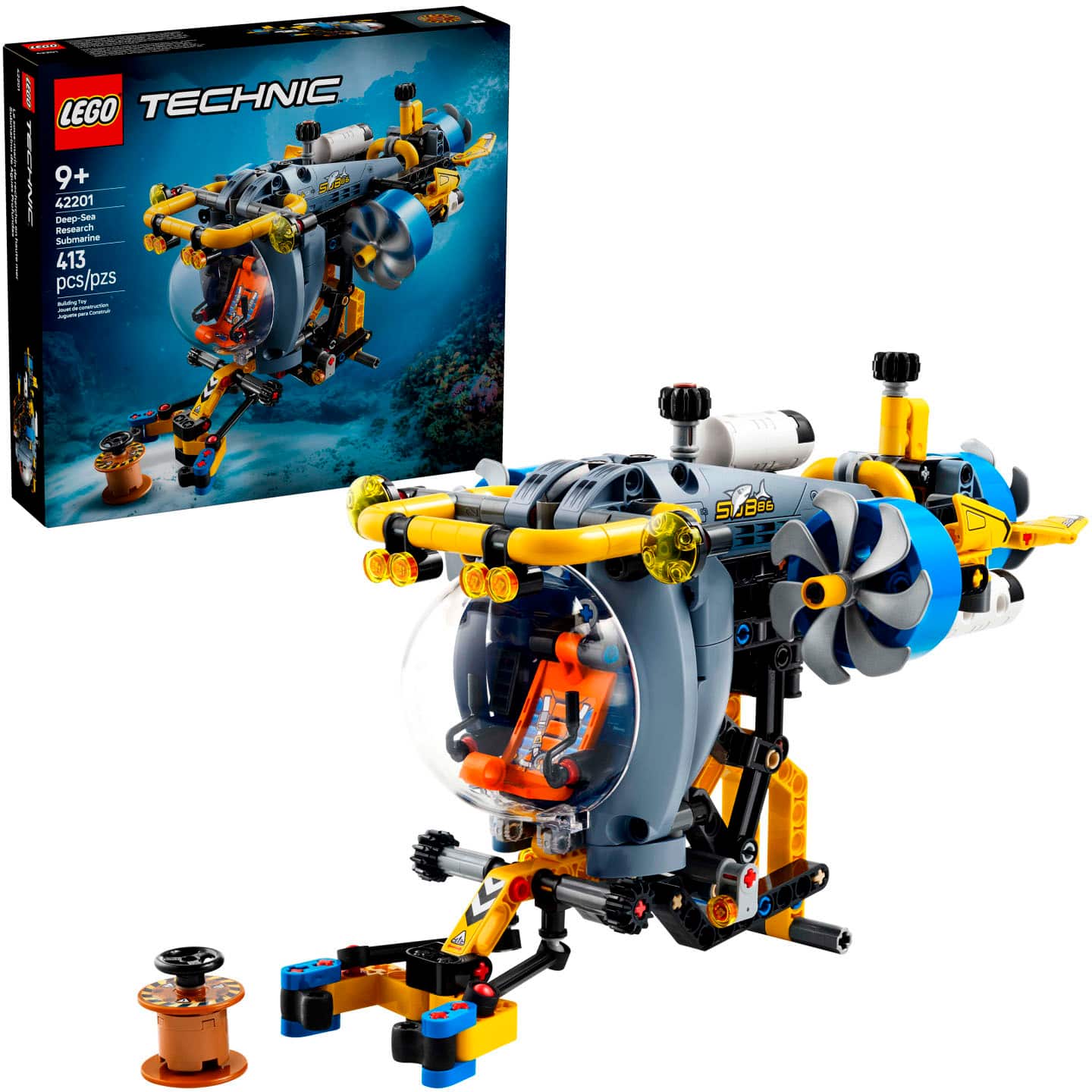 LEGO TECHNIC i V 9+ 42201 Demp dee dm Research Submarine: 413 pcs/pzs