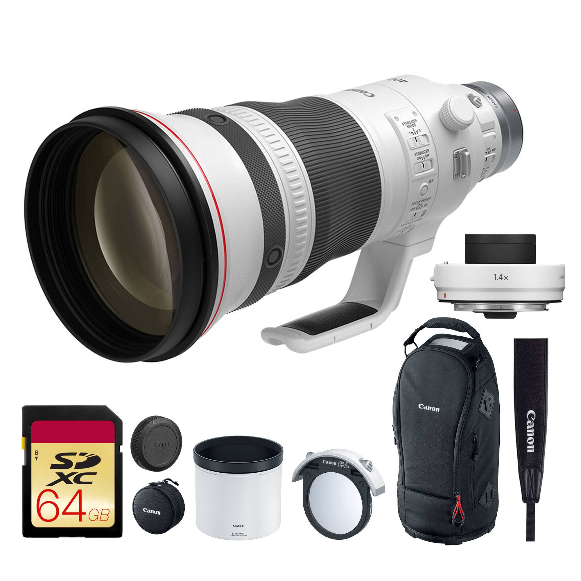 STABI - Hir I TOBLUSE  
1 nia - ma I 1.4x e SD XC 64 GB  
Canon  
Canon  
Canon