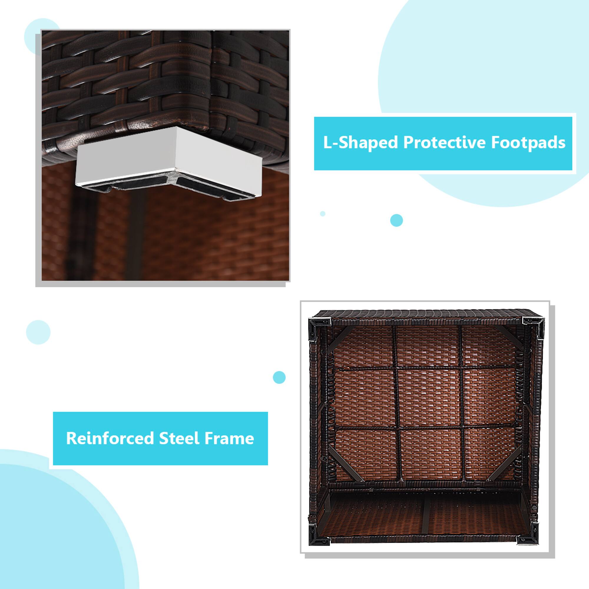 L-Shaped Protective Footpads

Reinforced Steel Frame