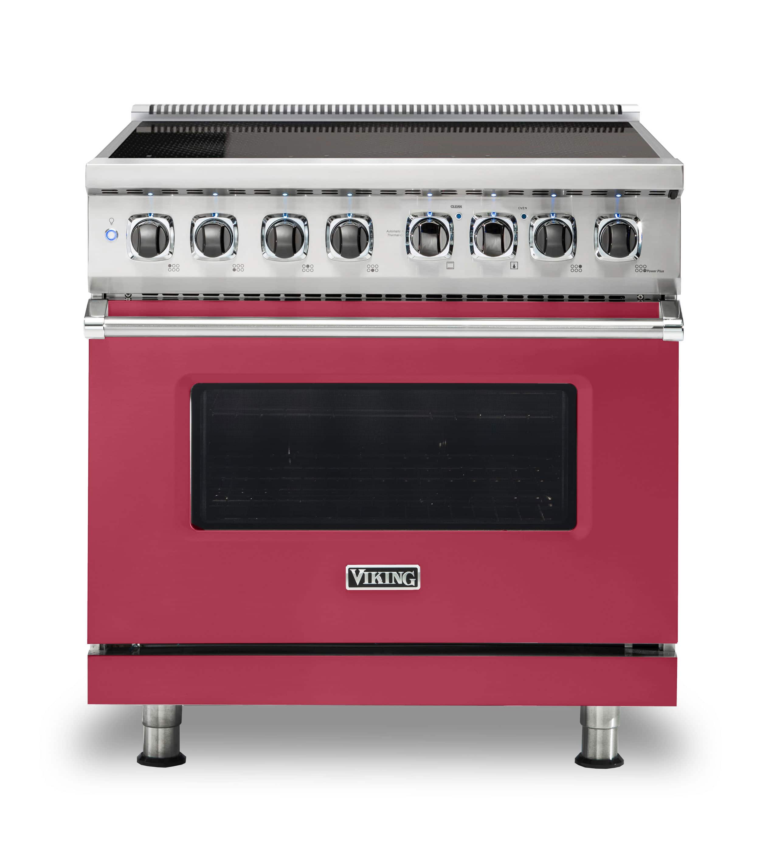 Front. Viking - 5 Series 5.6 Cu. Ft. Freestanding Electric Induction Range - Valentine.