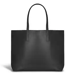 Champs - Onyx Collection Leather Open Tote - Black