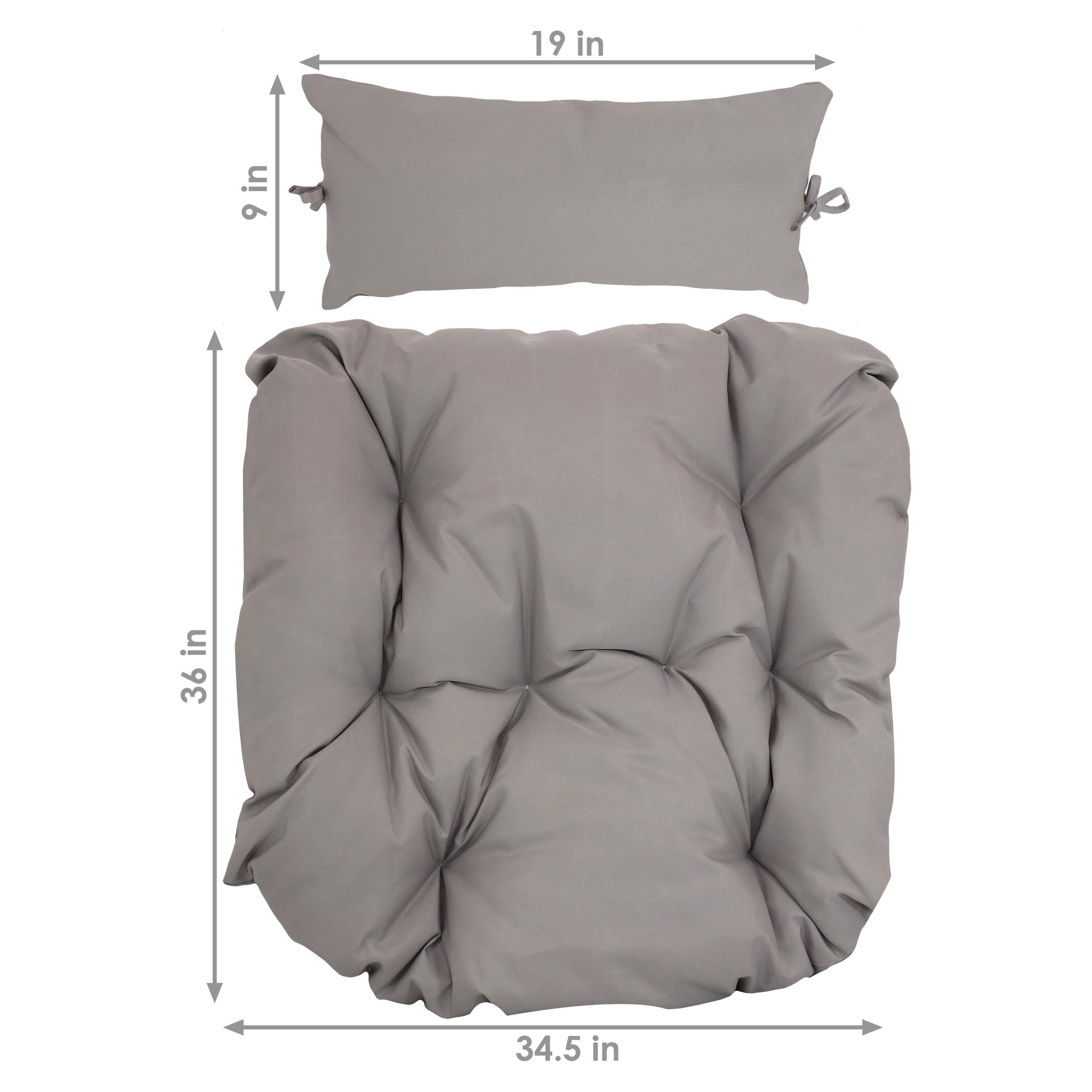 19 in x 9 in  
36 in x 34.5 in