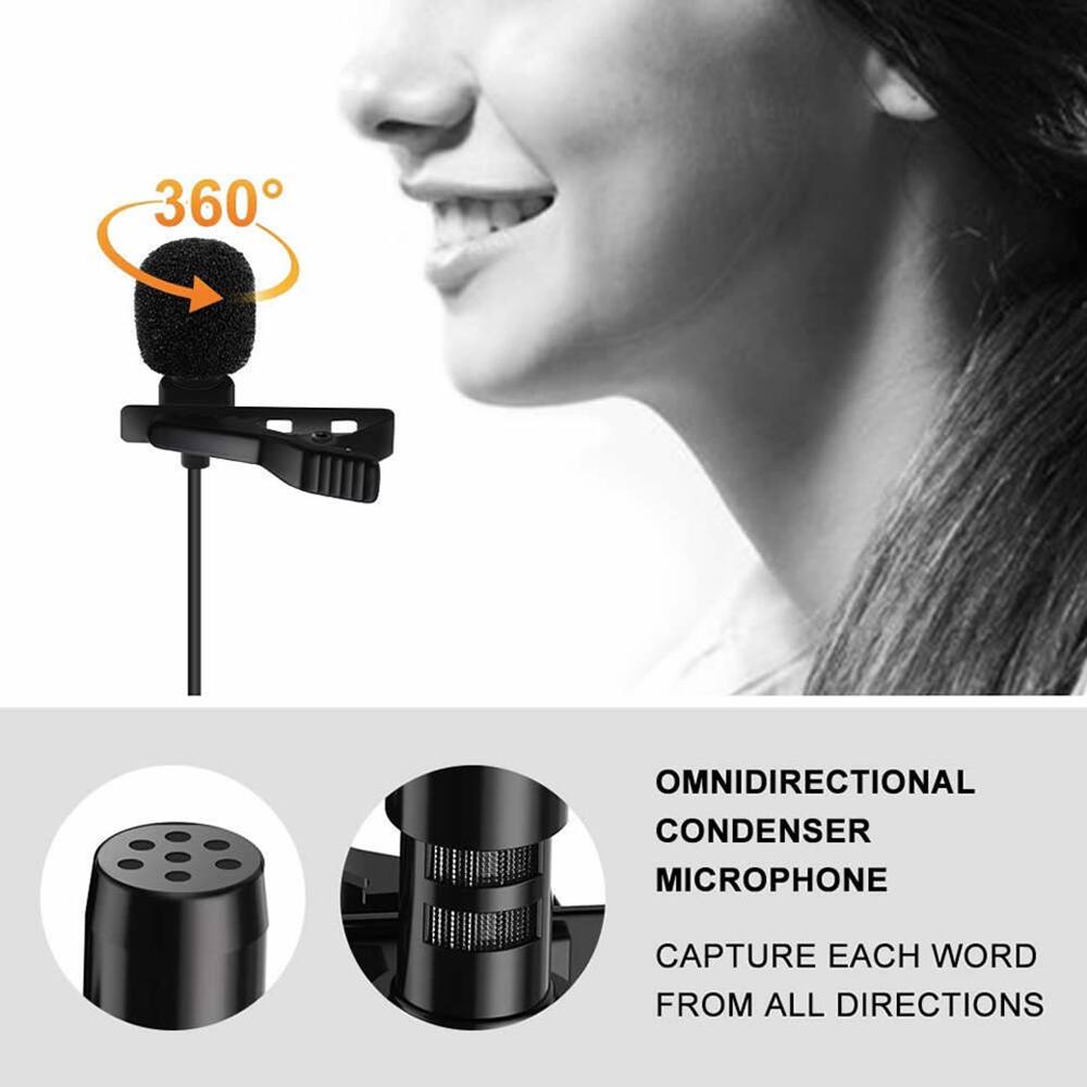 360° OMNIDIRECTIONAL CONDENSER MICROPHONE  
CAPTURE EACH WORD FROM ALL DIRECTIONS