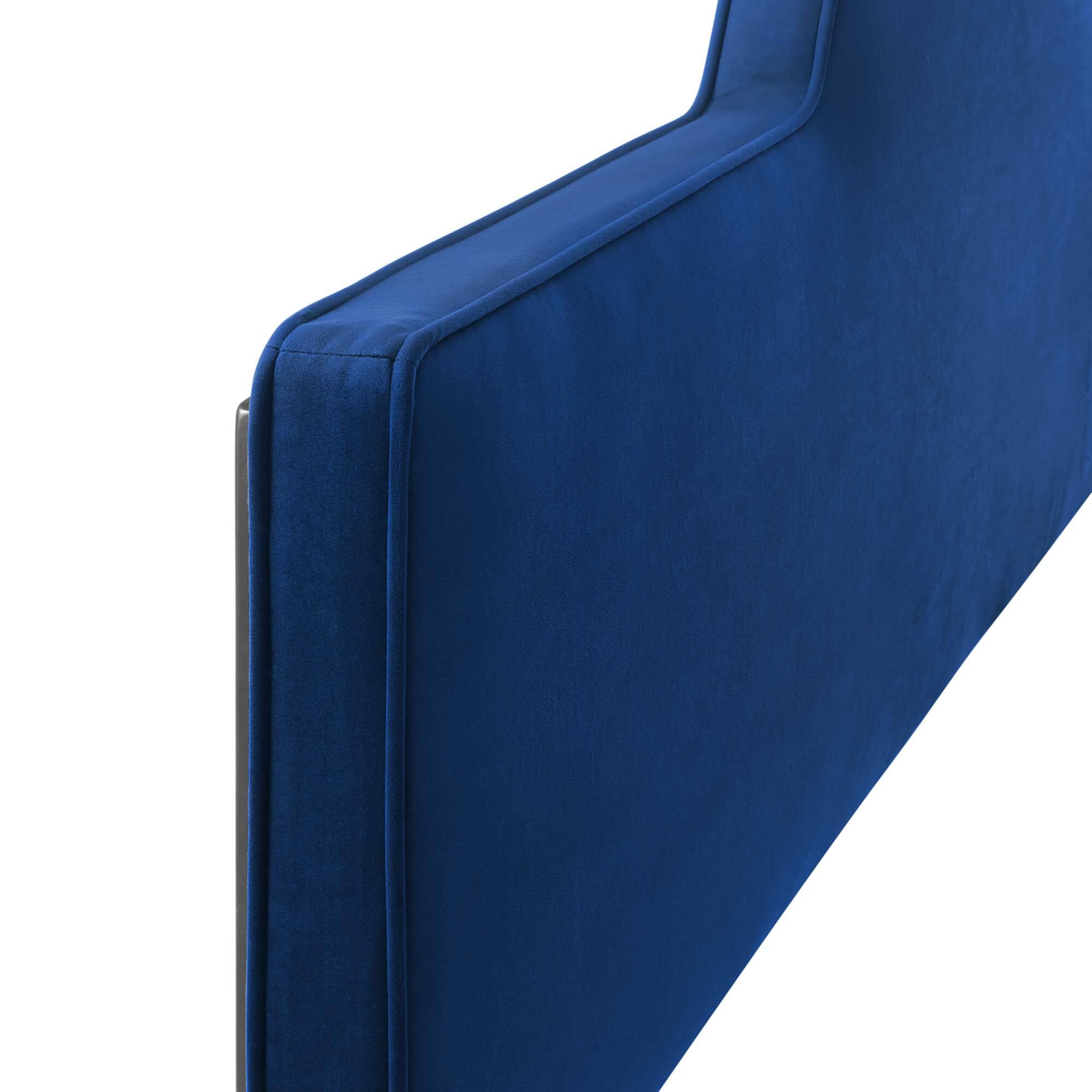 Back. Modway - Dawn Performance Velvet Full/Queen Headboard by Modway - Navy.