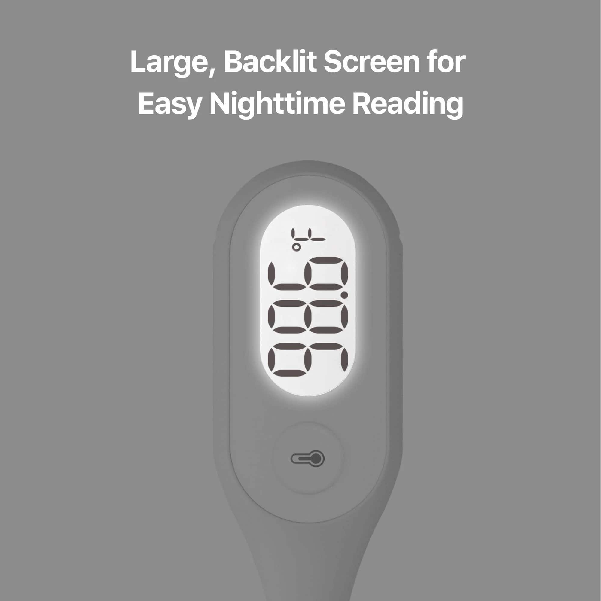 Large, Backlit Screen for Easy Nighttime Reading