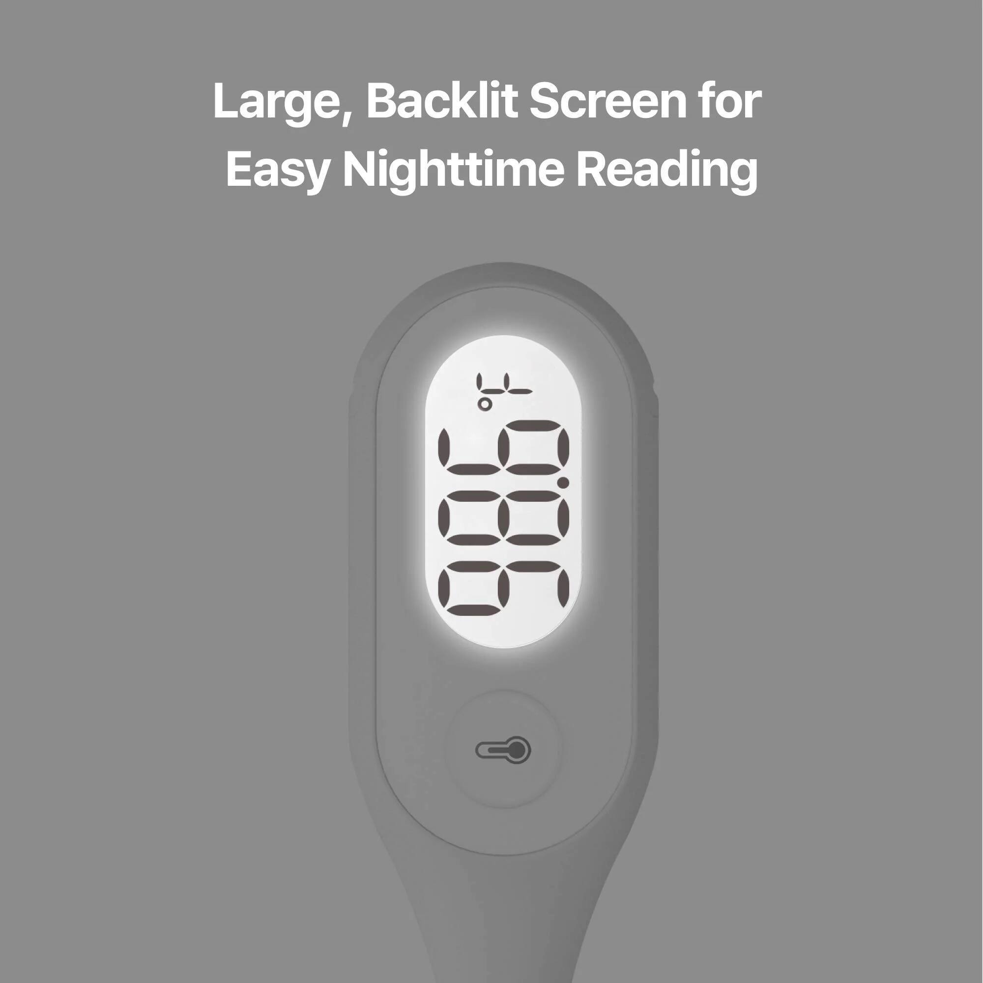 Large, Backlit Screen for Easy Nighttime Reading