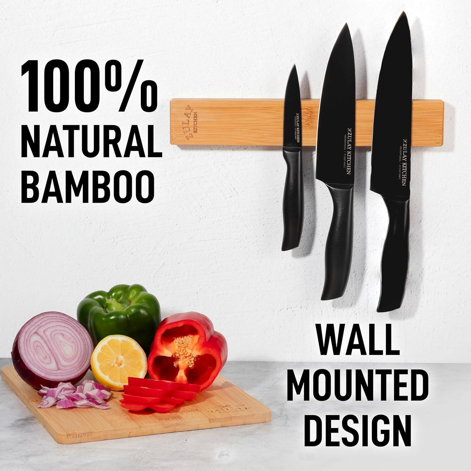 100% Natural Bamboo | Wall Mounted Design