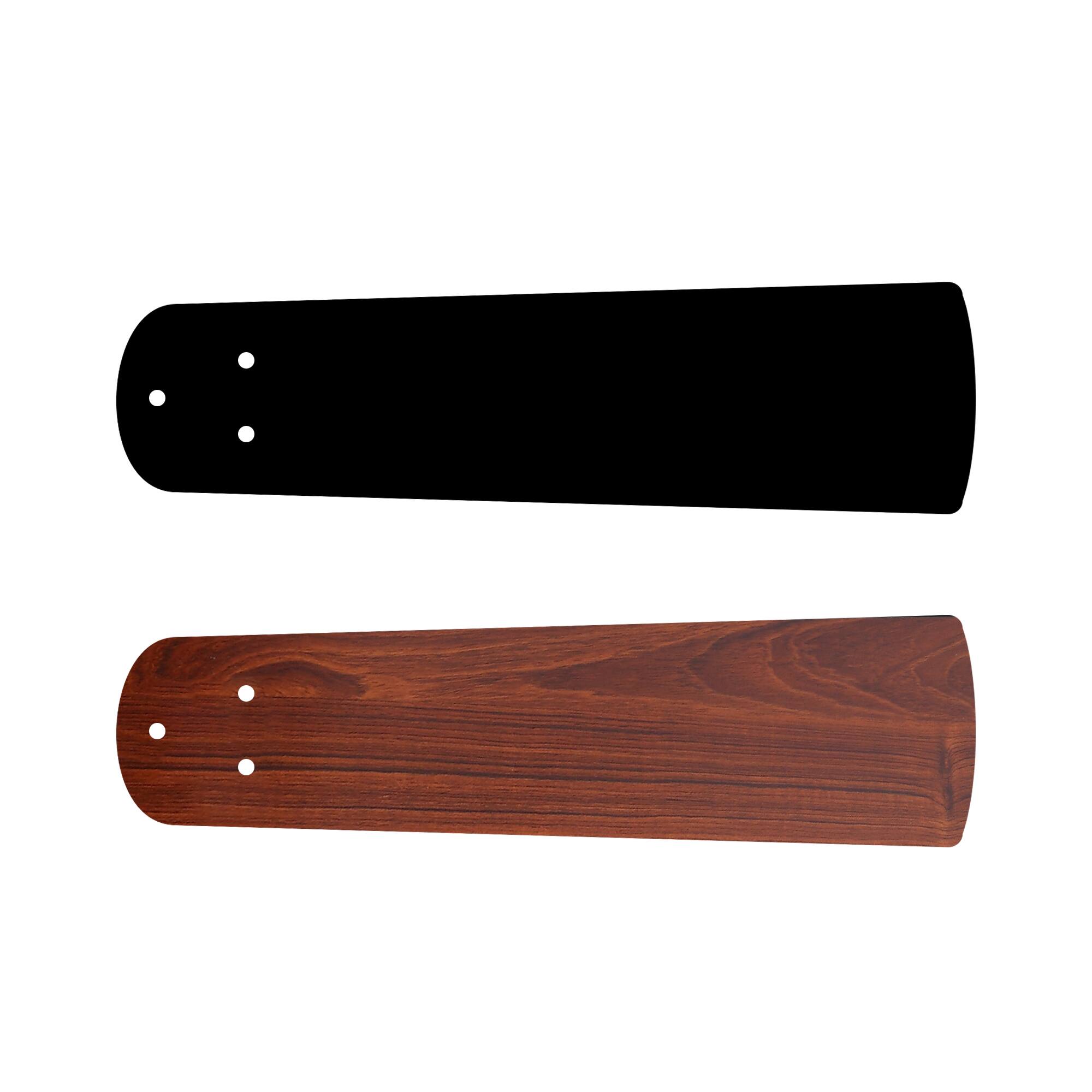 Alt View 10. Breezary - 52-Inch Ceiling Fan with Light, 5 Reversible Plywood Blades, Remote Control, DC Motor, Includes 5" & 10" Downrods - matte black.