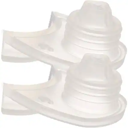 Front. Nalgene - Nalgene Grip-N-Gulp Water Bottle Sipper Valve Replacement 2-Pack - Clear.