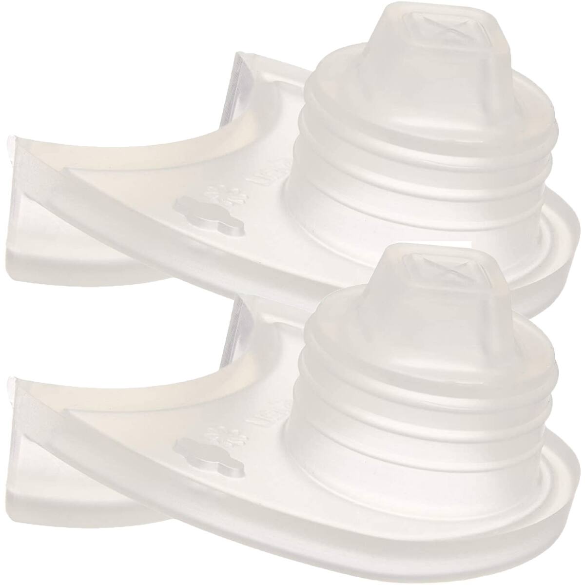 Front. Nalgene - Nalgene Grip-N-Gulp Water Bottle Sipper Valve Replacement 2-Pack - Clear.