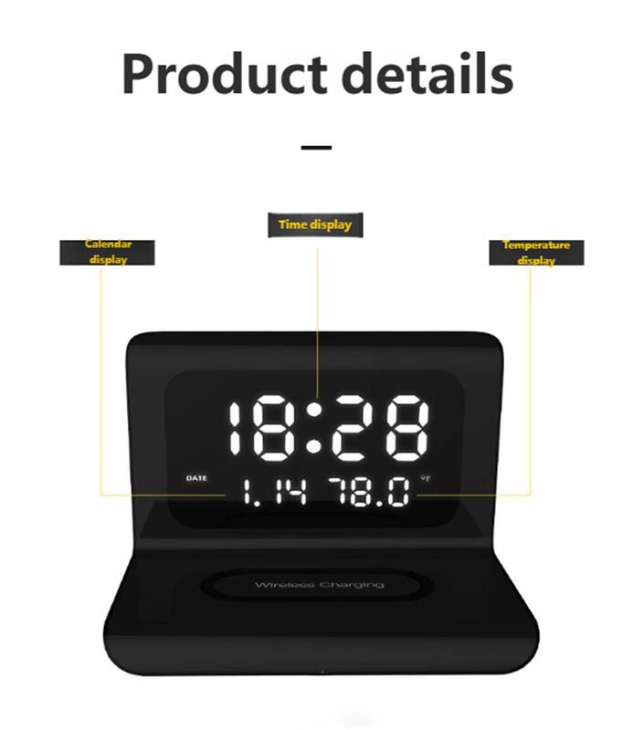 Product details

- Calendar display
- Time display
- Temperature display

18:28  
DATE 1.14  
78.0°  
Wireless Charging