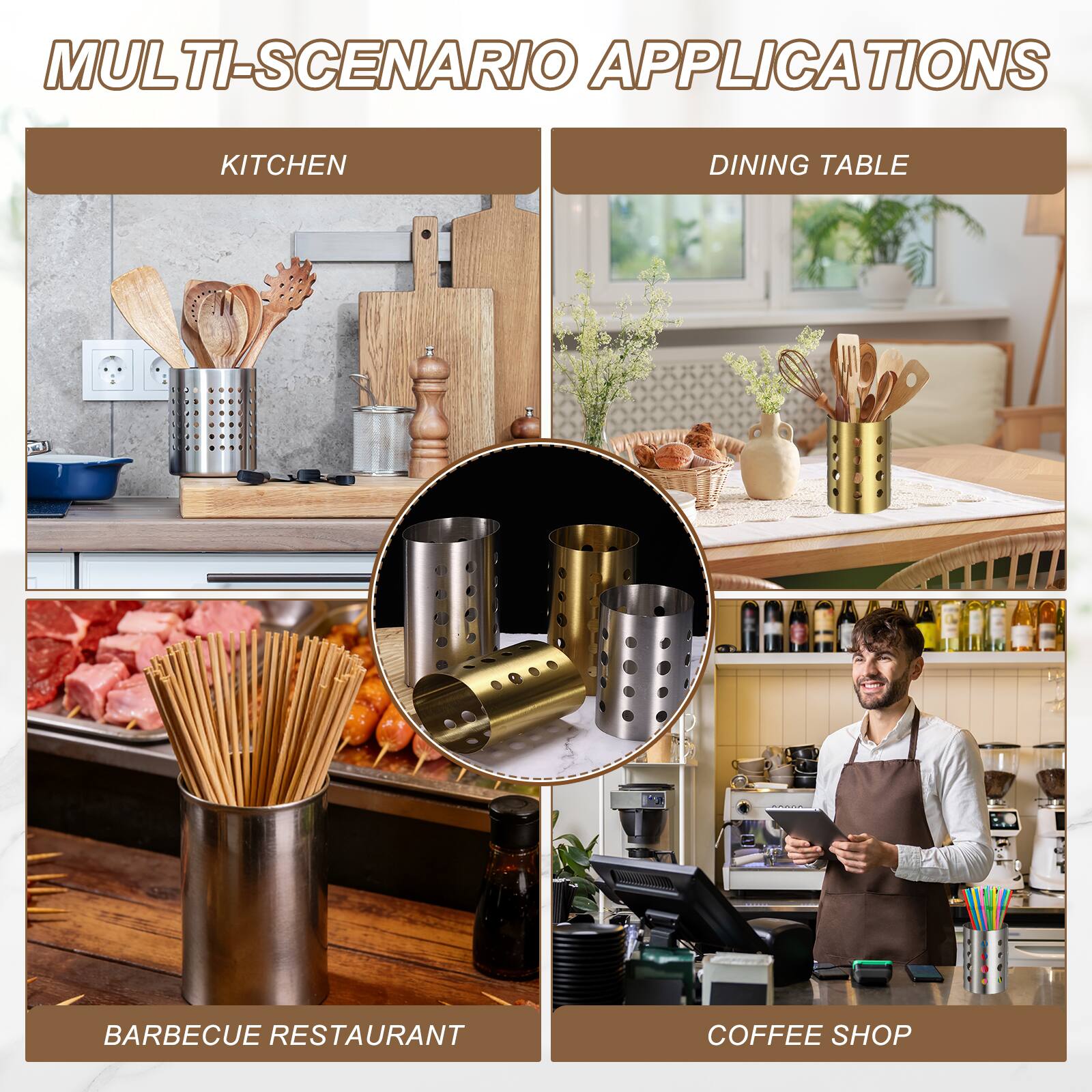 MULTI-SCENARIO APPLICATIONS

KITCHEN

DINING TABLE

BARBECUE RESTAURANT

COFFEE SHOP