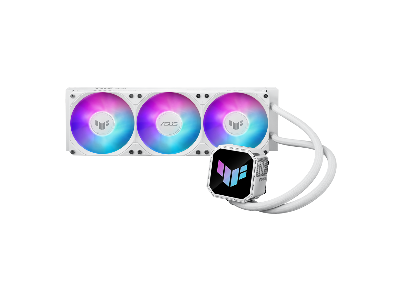 Alt View 5. ASUS - TUF Gaming LC III 360 ARGB AIO CPU Cooler - White.