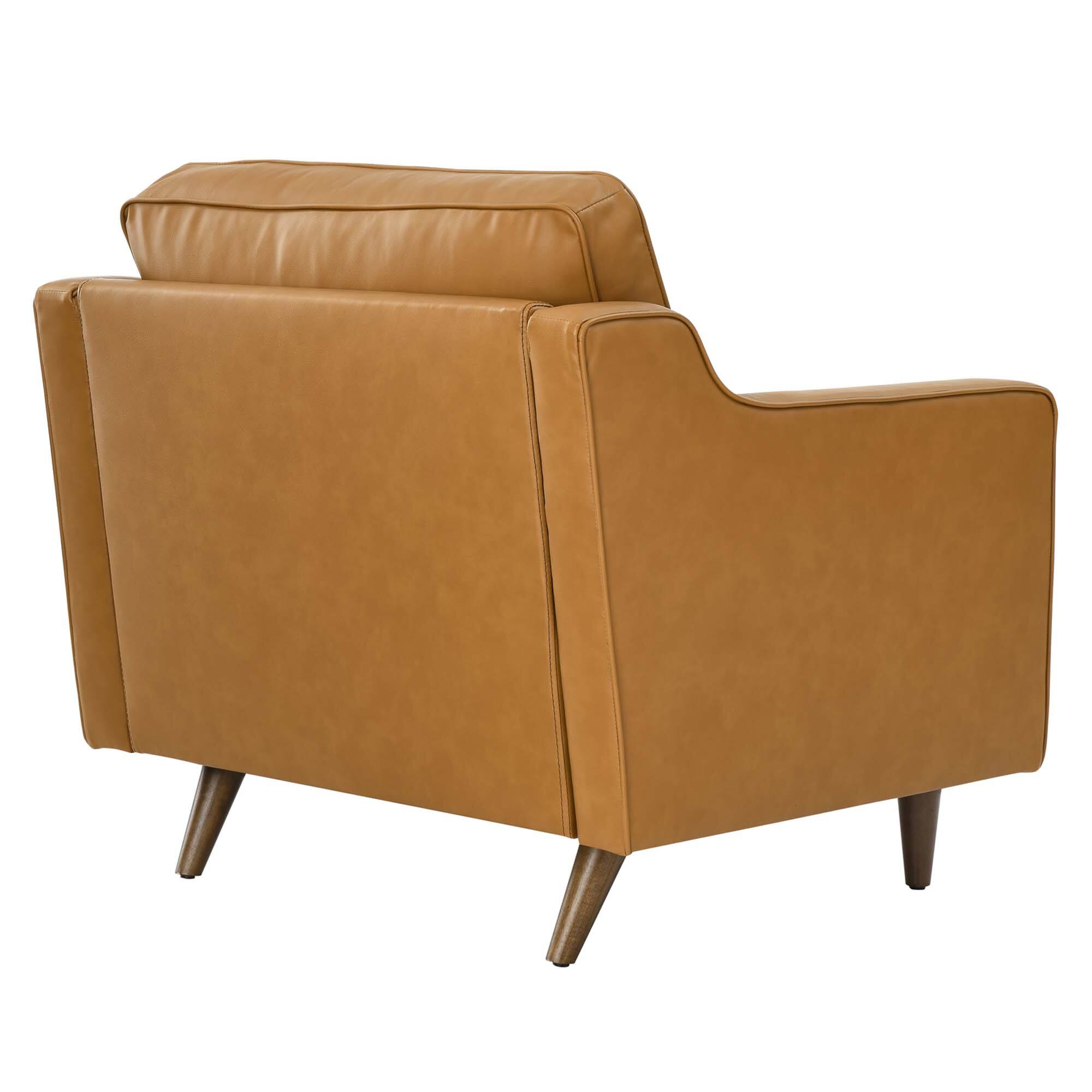 Alt View 1. Modway - Impart Genuine Leather Armchair by Modway - Brown.
