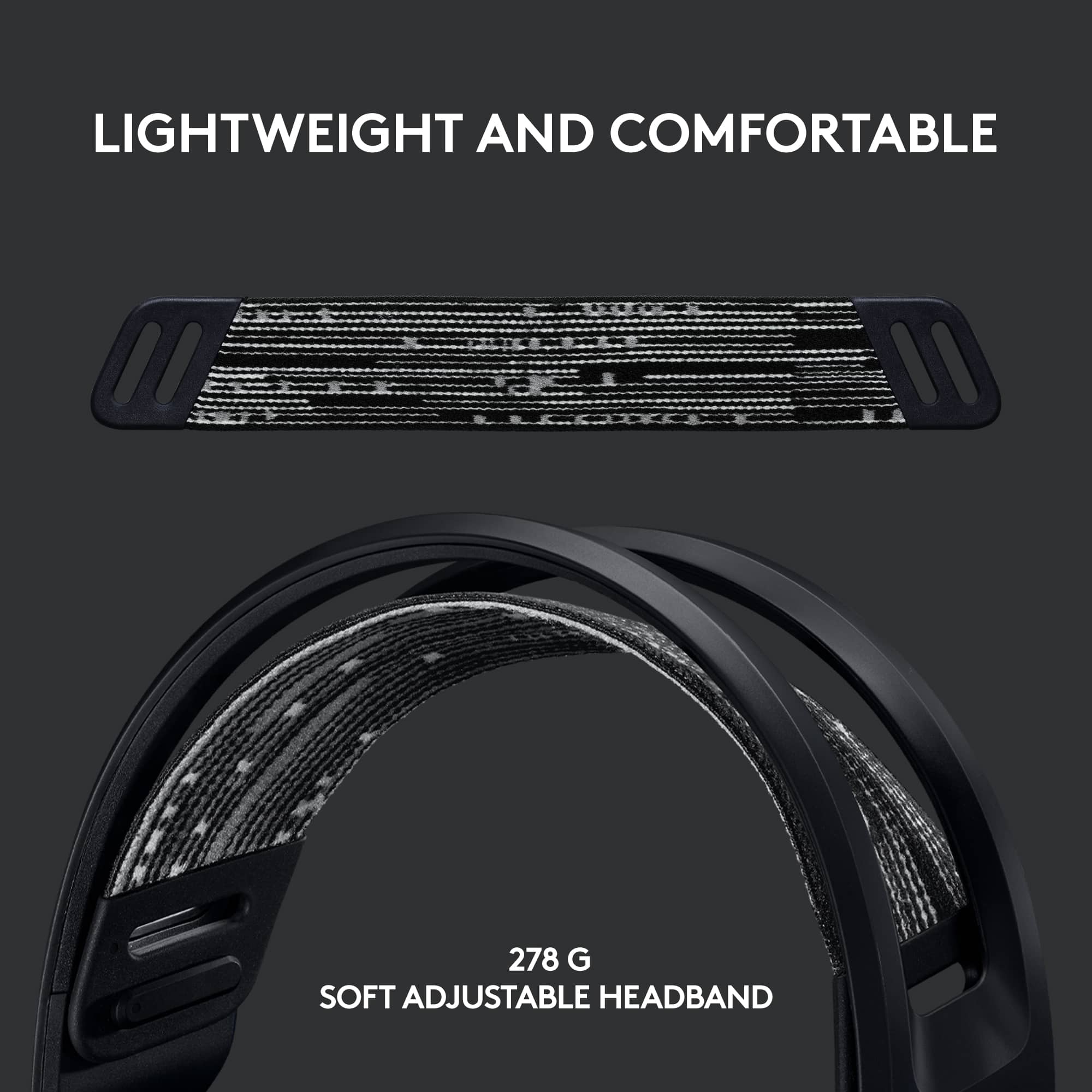 Lightweight and Comfortable 278 G Soft Adjustable Headband