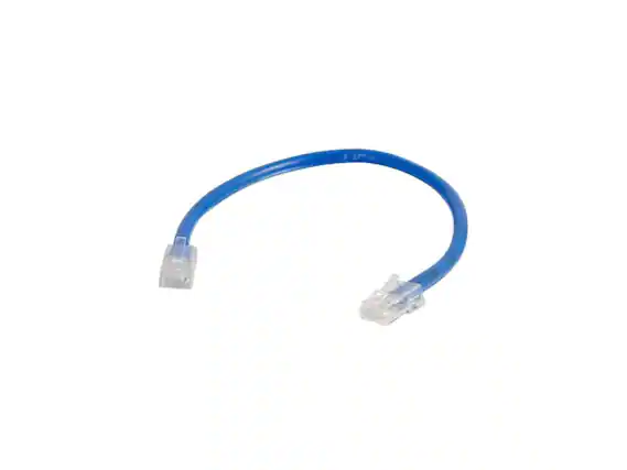 Front. Cables to Go - C2G 04085 Cat6 Cable - Non-Booted Unshielded Ethernet Network Patch Cable, Blue (1 Foot, 0.30 Meters).