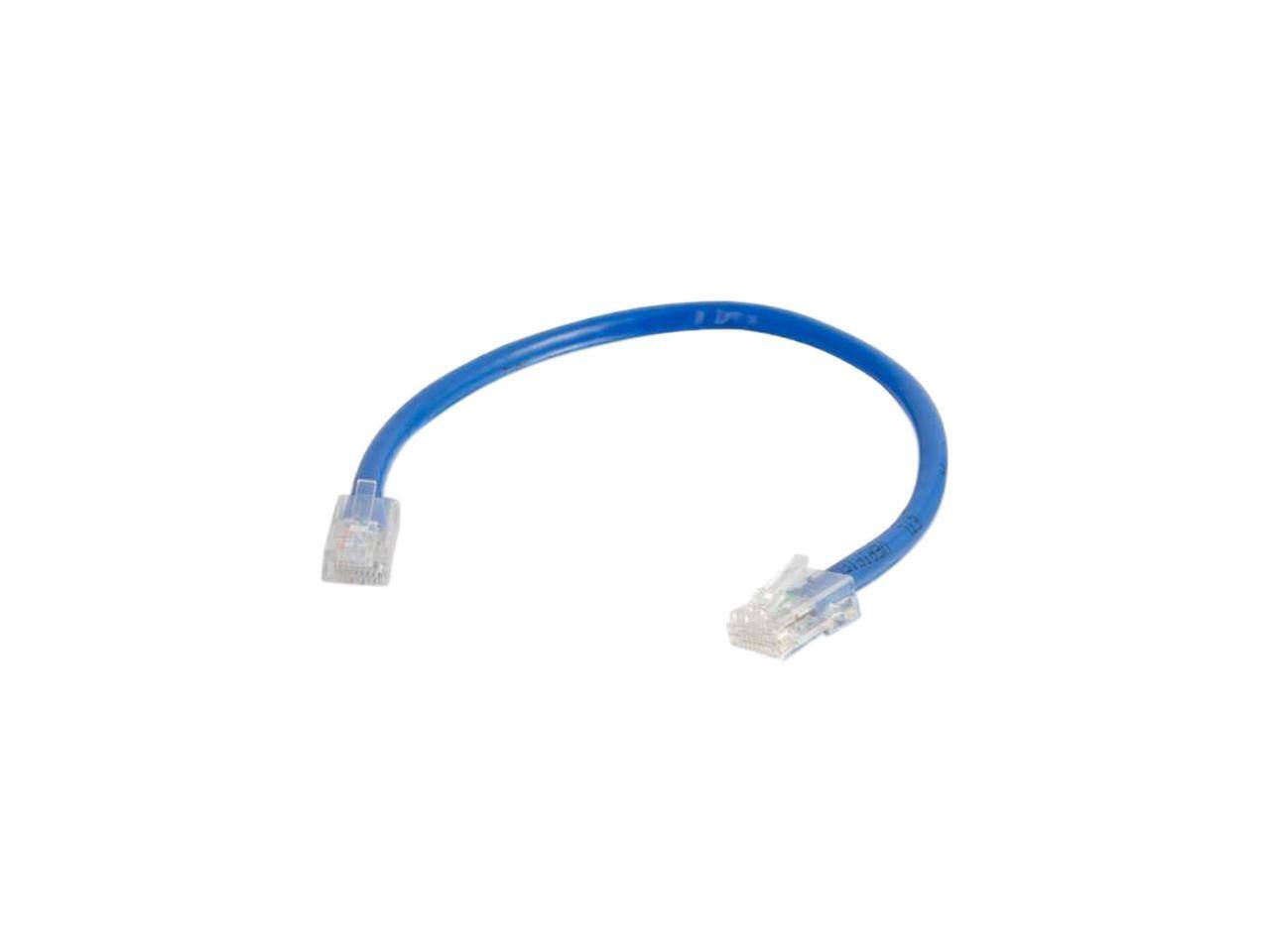 Front. Cables to Go - C2G 04085 Cat6 Cable - Non-Booted Unshielded Ethernet Network Patch Cable, Blue (1 Foot, 0.30 Meters).