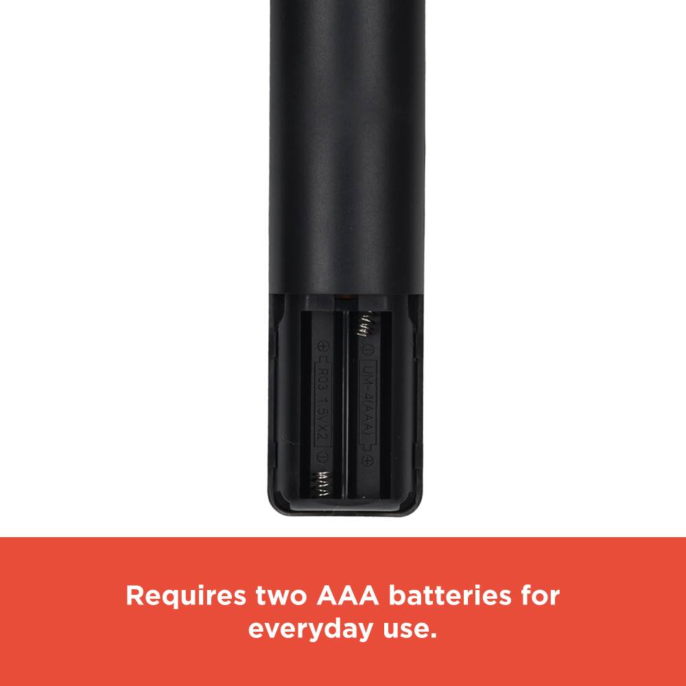 + R03 1.5VX2   UM-4(AAA) + Requires two AAA batteries for everyday use.