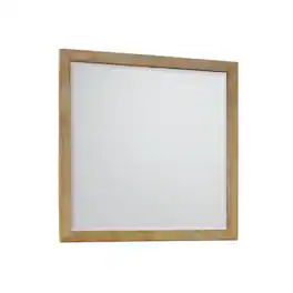 Starlight Canyon Home - Modern Farmhouse Bedroom Vanity Mirror Single Piece Stylish Design - Light Oak
