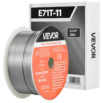 E71T-11
0.03"
VEVOR
2lbs Cored Welding Wire
Flux Cored Welding Wire
AWS A5.20
E71T-11
Size: 0.03inch (0.8mm)
Roll Weight: 2lb (0.9kg)
Manufacturer: Shanghaimuinxun-muyeyouxiangongsi
Address: Shuangchenglu 803, Baoshanqu, Shanghai 1602A-024-1609shi, AUS
Imported to USA:
SHAOH PTE LTD.
ROKEVA
Australia:
Sarven Technology Ltd.
Suite 250, 9166 Anaheim Place,
Rancho Cucamonga, CA 91730
Made in China
VEVOR Support Center
www.vevor.com/support
EC REP Mainzer Landstr. 69
Frankfurt am Main
CO 60329
YH CONSULTING LIMITED
Office 47, Cantium House,
London Road, Stanes-upon