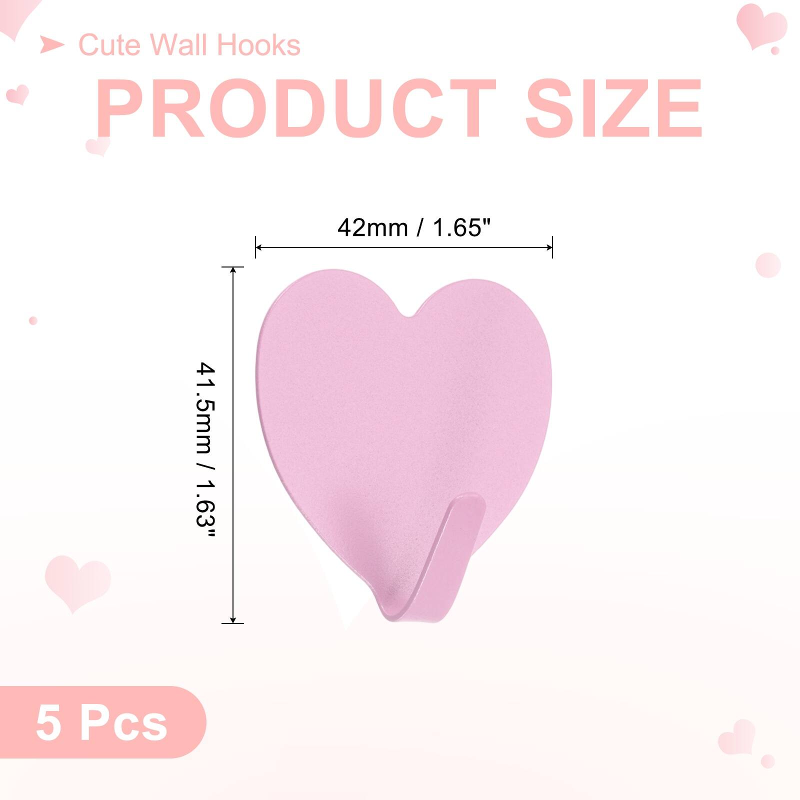 Cute Wall Hooks

PRODUCT SIZE

42mm / 1.65" / 41.5mm / 1.63"

5 Pcs
