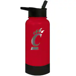 Great American Products - Cincinnati Bearcats 32oz. Logo Thirst Hydration Water Bottle - Multicolor