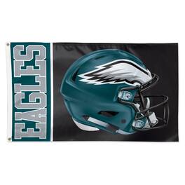 WinCraft - Philadelphia Eagles 3' x 5' Helmet Deluxe Single-Sided Flag - Multicolor