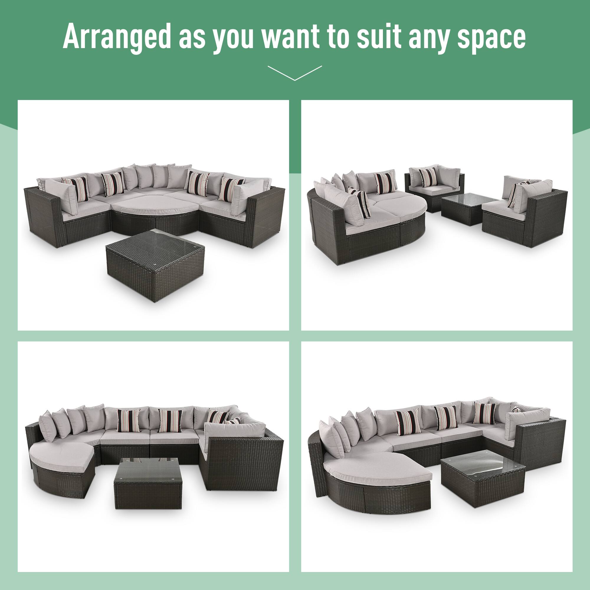 Arranged as you want to suit any space