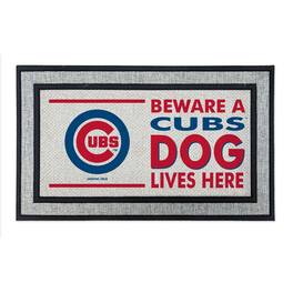 Jardine - Chicago Cubs 18" x 30" Indoor/Outdoor Team Dog Lives Here - Multicolor