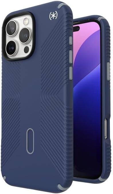 Alt View 5. Speck - Speck Presidio2 Grip Apple iPhone 16 Pro Max - Coastal Blue/Dust Grey/White - Coastal Blue.