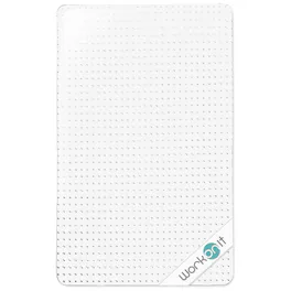 WorkOnIt - Office Chair Mat for Low Pile Carpets, Computer Desk Floor Mat - Clear