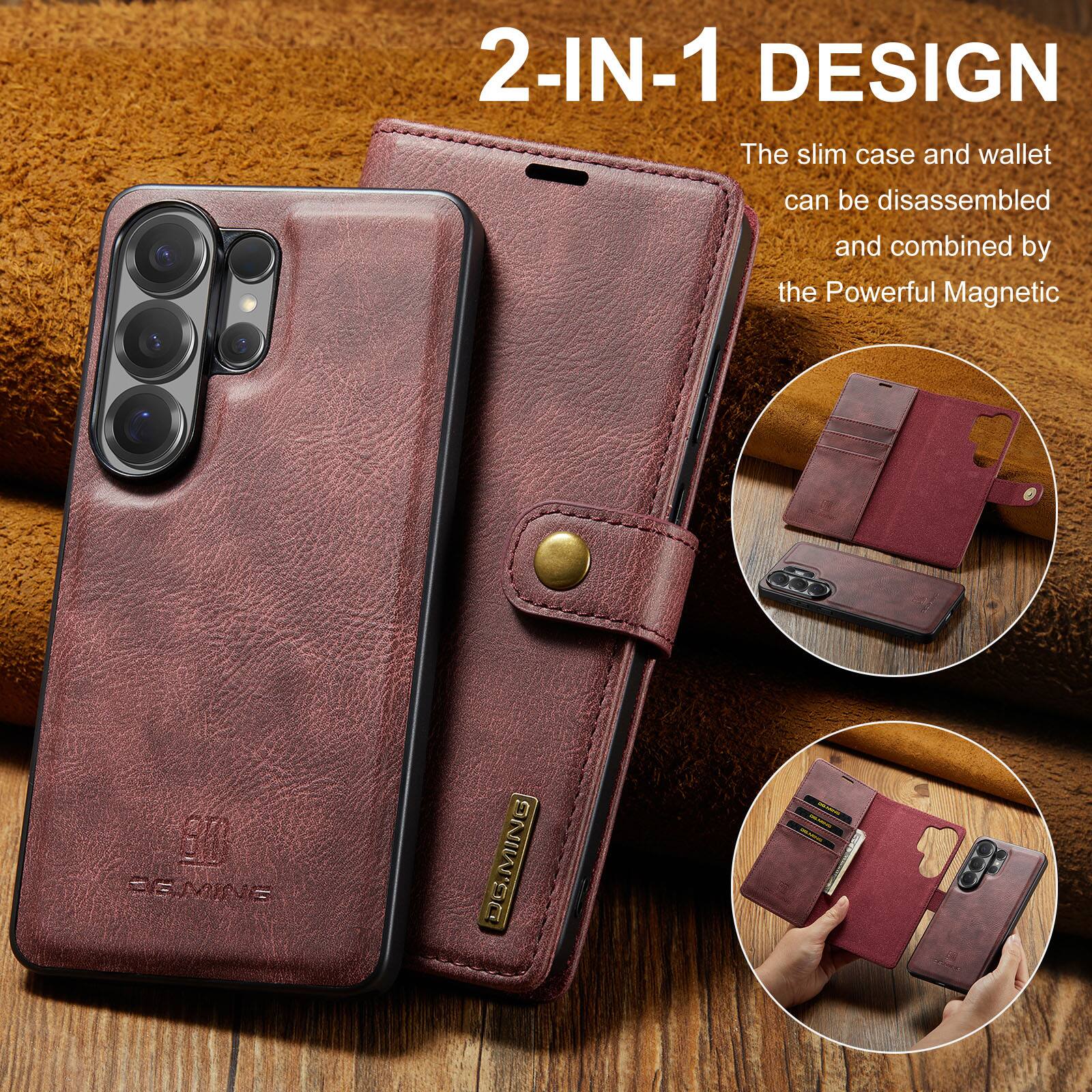 2-IN-1 DESIGN

The slim case and wallet can be disassembled and combined by the Powerful Magnetic