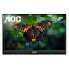 Front. AOC - 16T15 15.6" IPS Portable Monitor, FHD, 1920x1080, 60Hz, 5Ms, USB-C,Carry Case / Stand - Black.