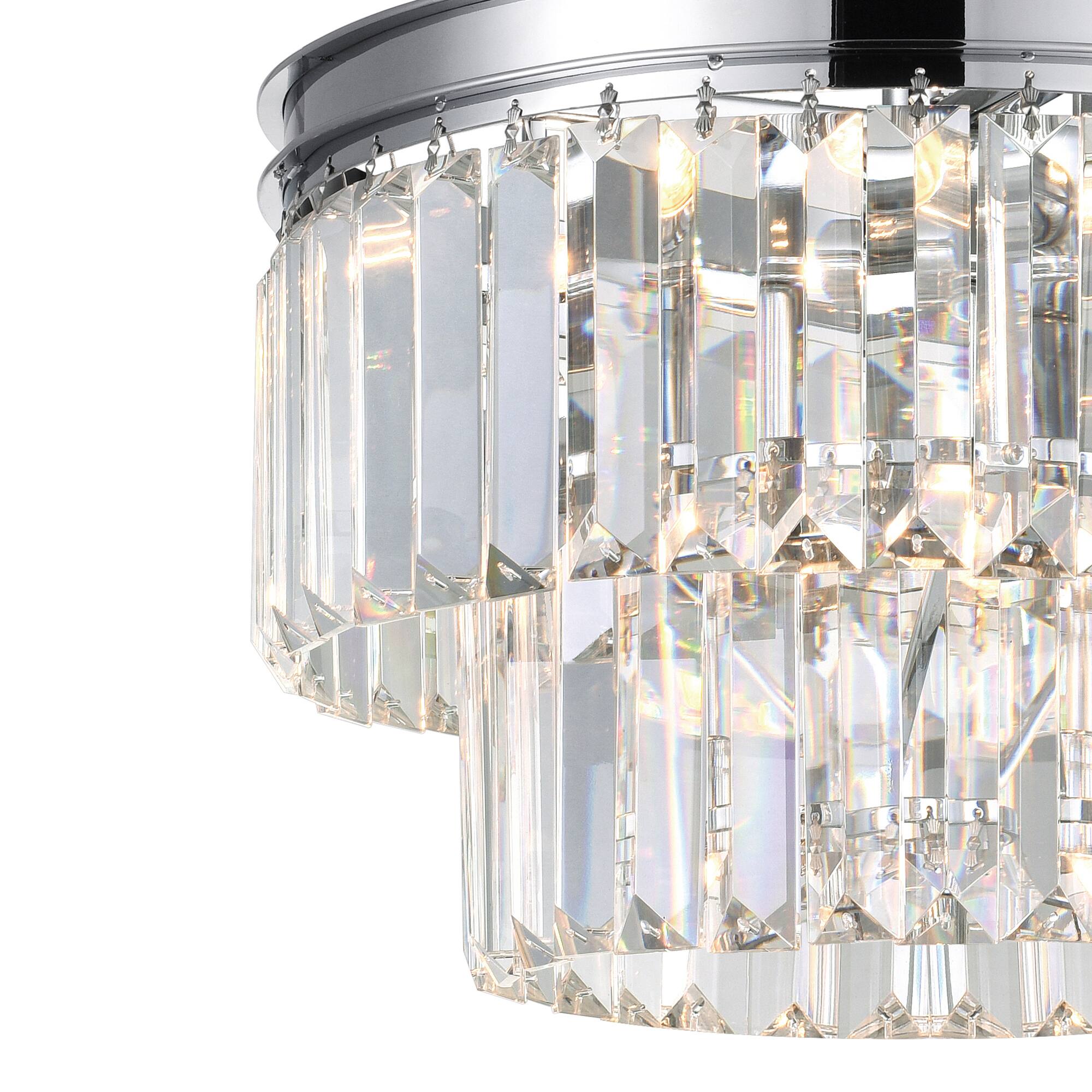 Back. CWI Lighting - Weiss 5 Light Down Mini Chandelier With Chrome Finish - Chrome.