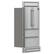 Angle. Forno Appliances - Moena 19.2 Cu. Ft. French Door Counter-Depth Refrigerator with Modern Decorative Grill - Stainless Steel VCM.