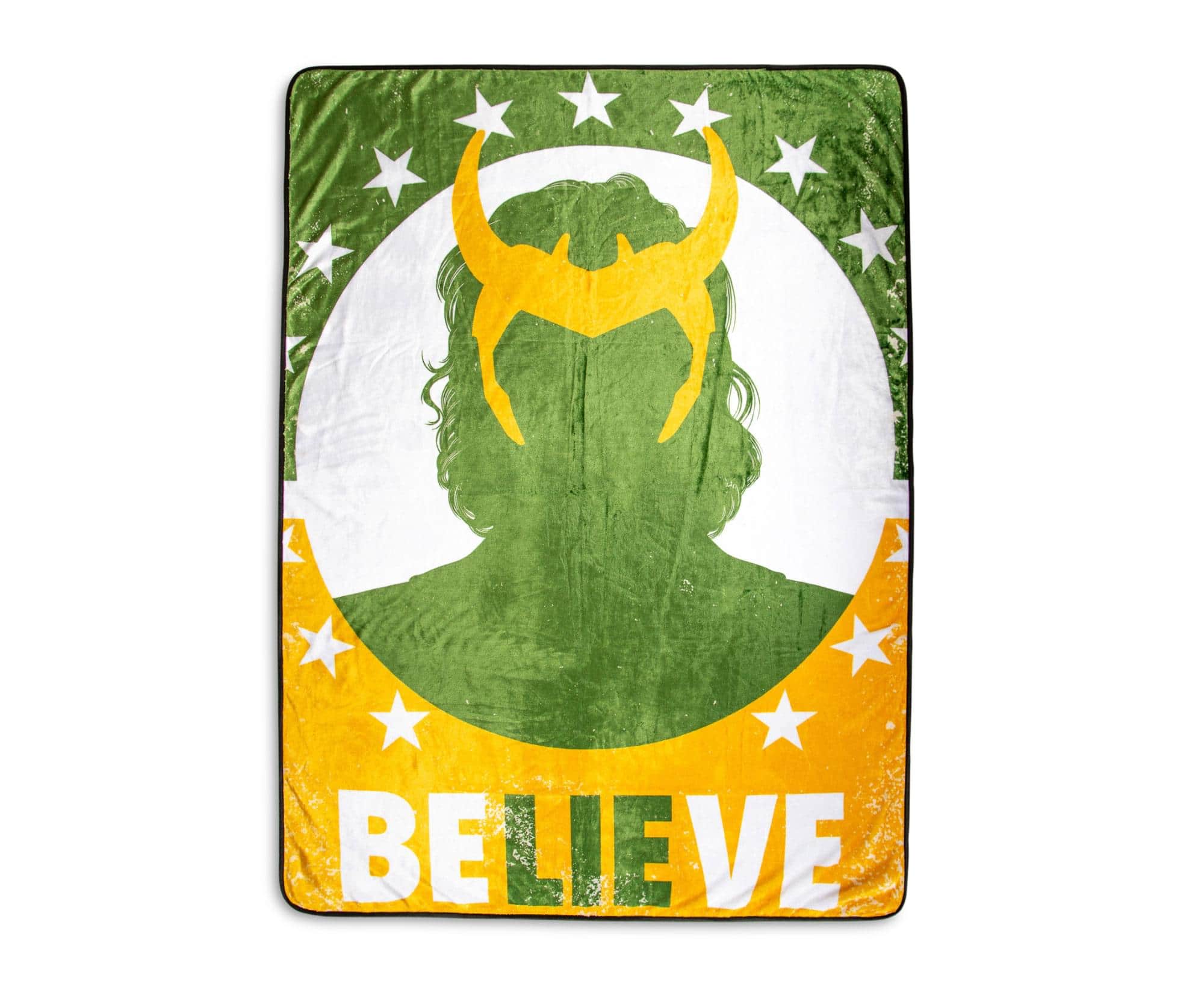 "Surreal Entertainment - Marvel Studios Loki ""Believe"" Fleece Throw Blanket | 45 x 60 Inches - Green" price history on PriceWatchPro