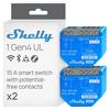 Shelly 1 Gen4 UL
15A/240VAC
10A/30VDC
110-240VAC
24-48VDC
Shelly Gen4
15A smart switch with potential-free contacts x2