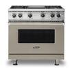 Front. Viking - 5-Series Gas Sealed Burner Range - Nantucket.