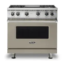 Viking - 5-Series Gas Sealed Burner Range - Nantucket - Front_Zoom